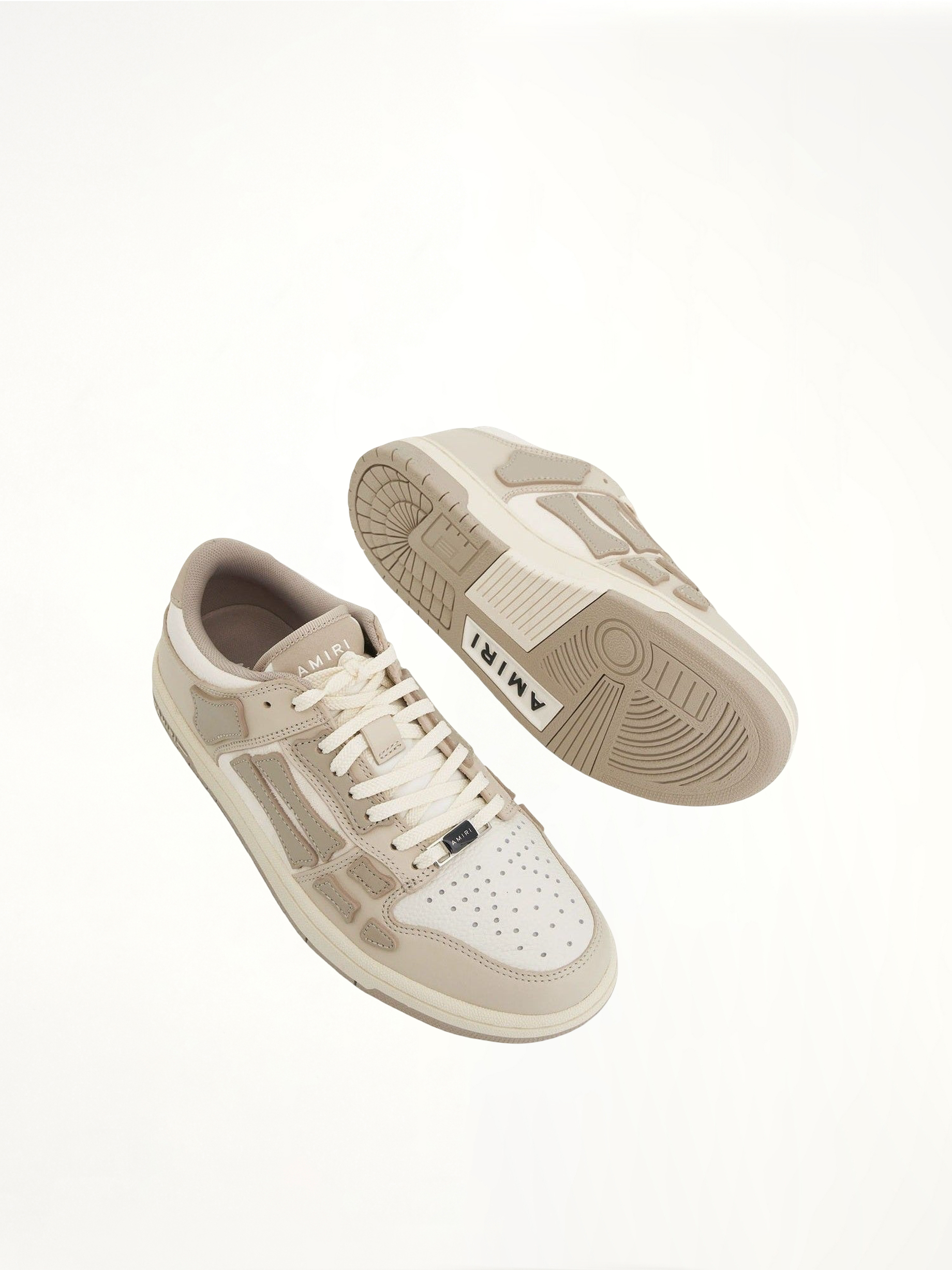 Skeleton Sneaker in Alabaster Top View | AMIRI