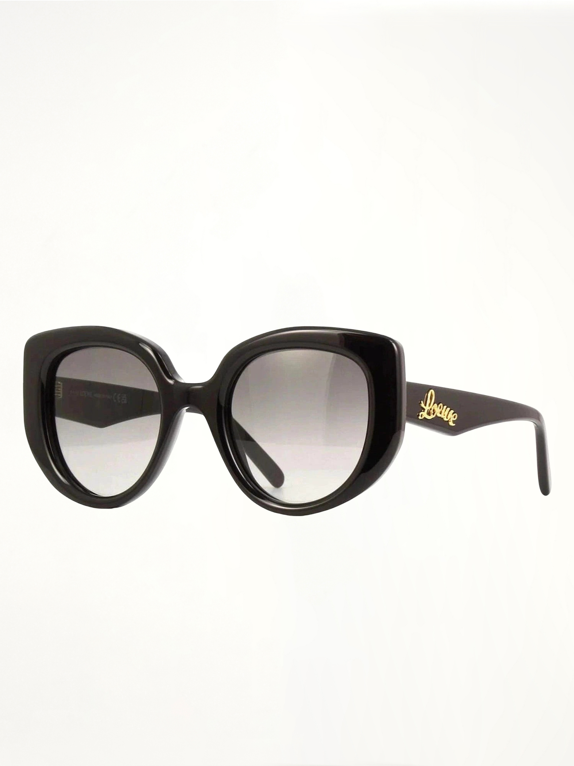 Loewe LW40100I 4901B Butterfly Sunglasses in Acetate Black