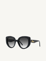 Loewe LW40100I 4901B Butterfly Sunglasses in Acetate Black