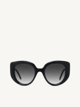 Loewe LW40100I 4901B Butterfly Sunglasses in Acetate Black