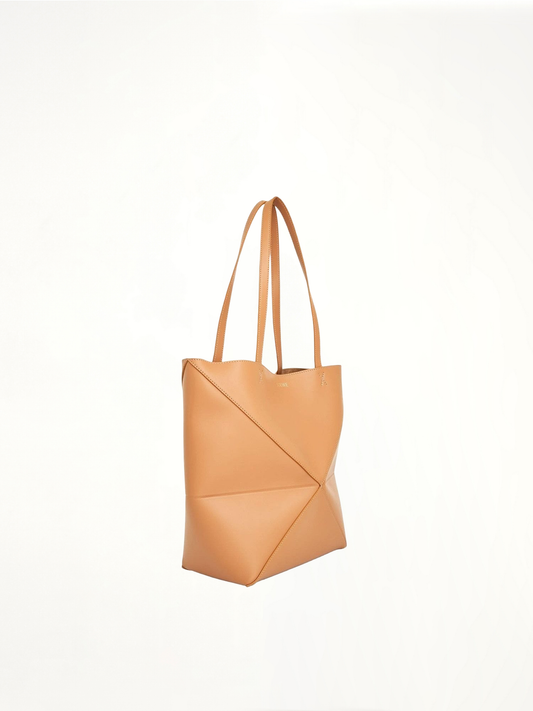 Medium Puzzle Fold Tote Bag in Warm Desert