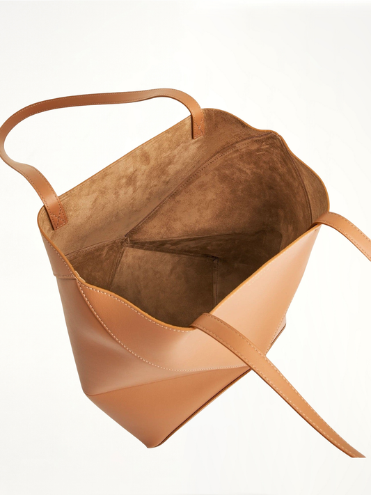 Medium Puzzle Fold Tote Bag in Warm Desert