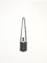 Mini Pebble Bucket Bag in Black
