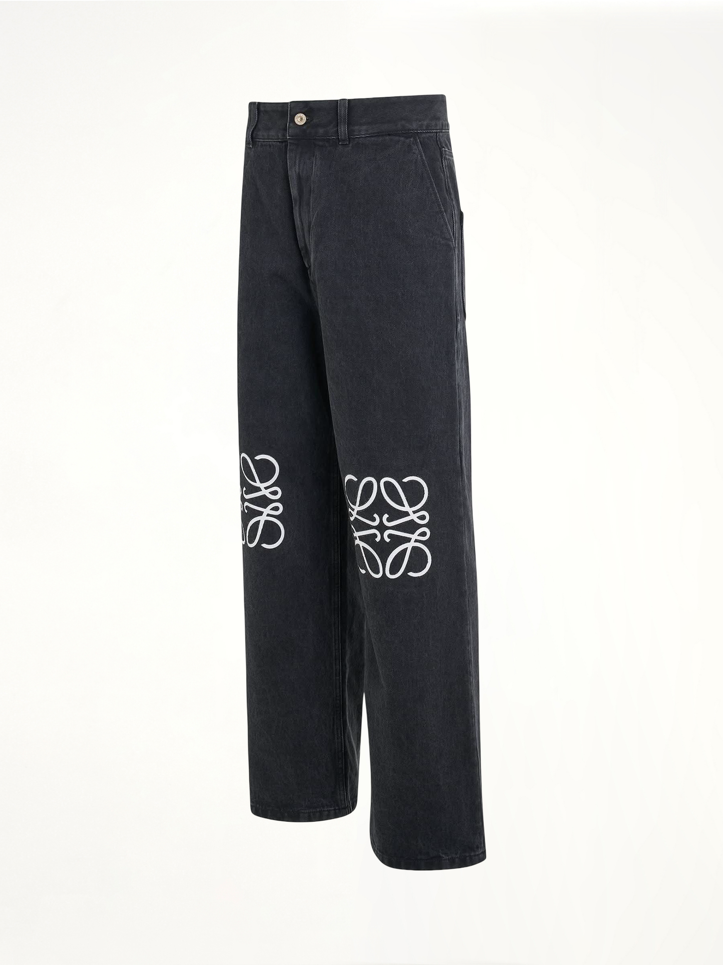 Anagram Baggy Jeans in Black