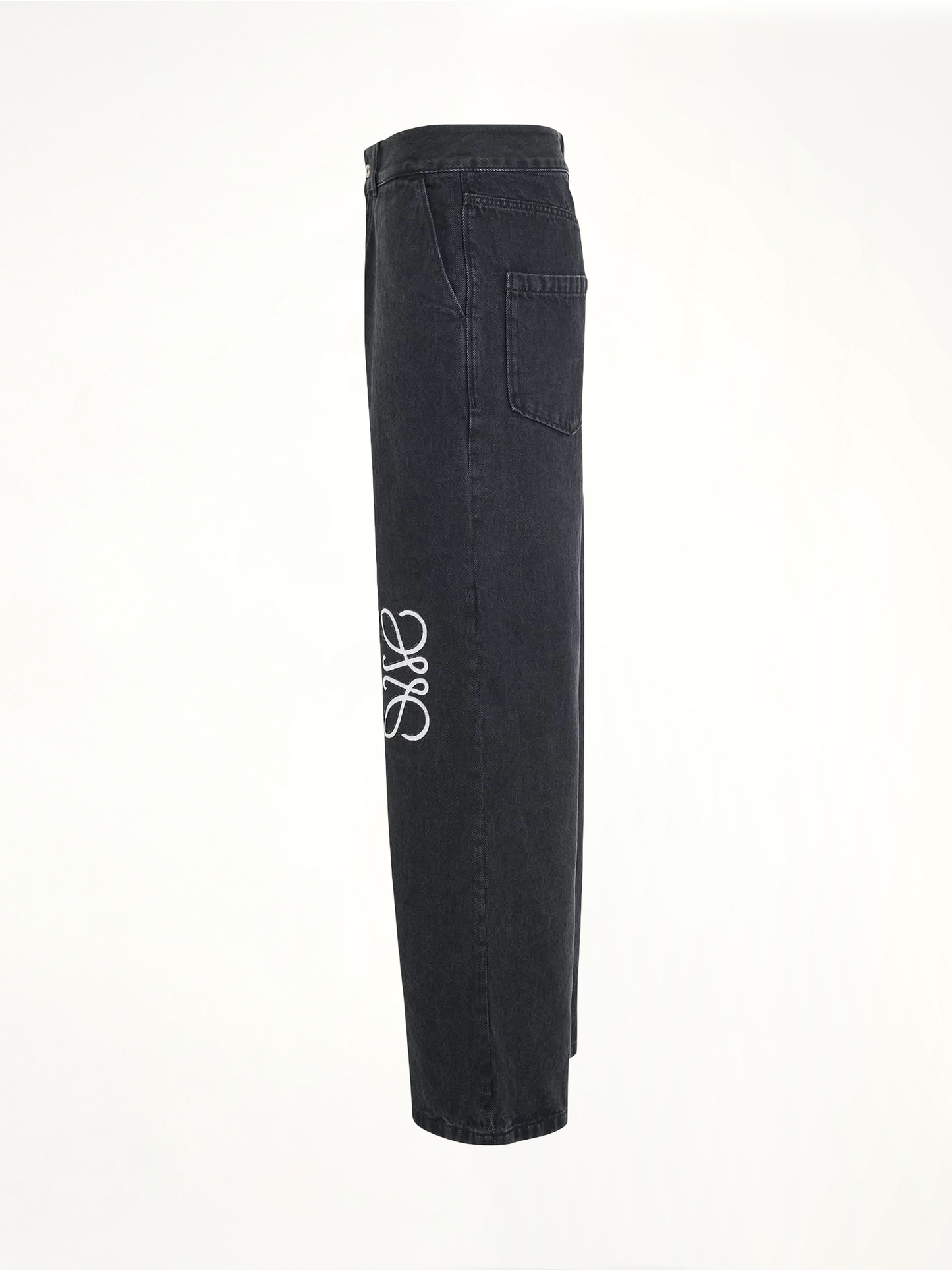 Anagram Baggy Jeans in Black