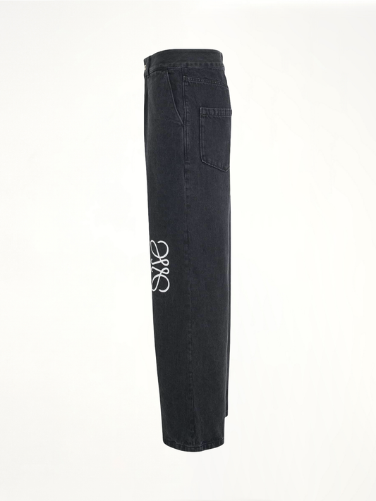 Anagram Baggy Jeans in Black