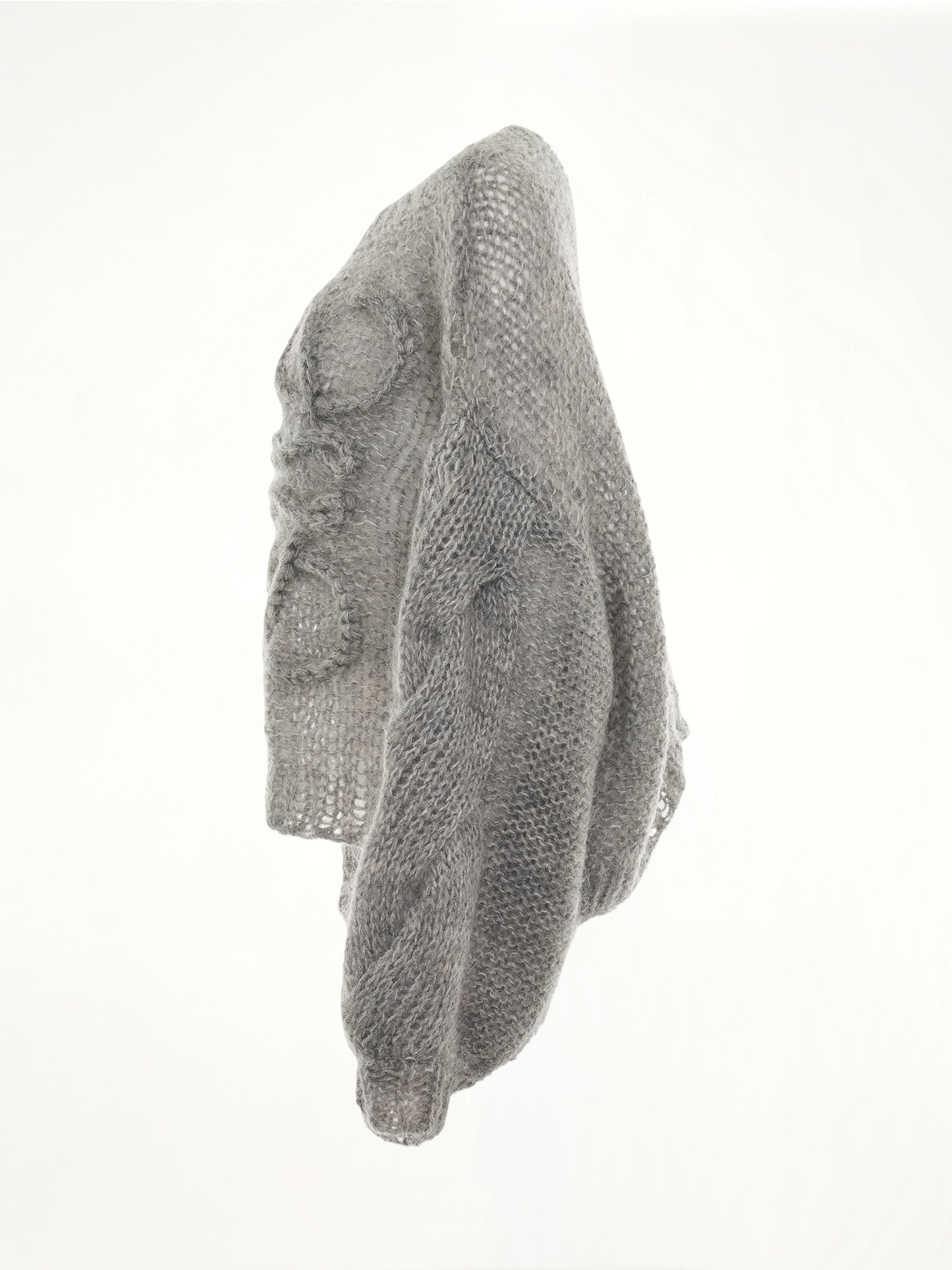 Anagram Mohair Sweater in Grey Melange