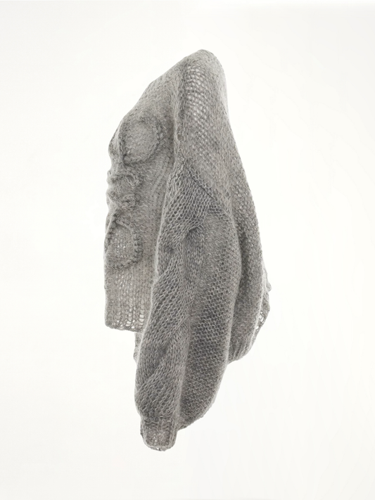 Anagram Mohair Sweater in Grey Melange