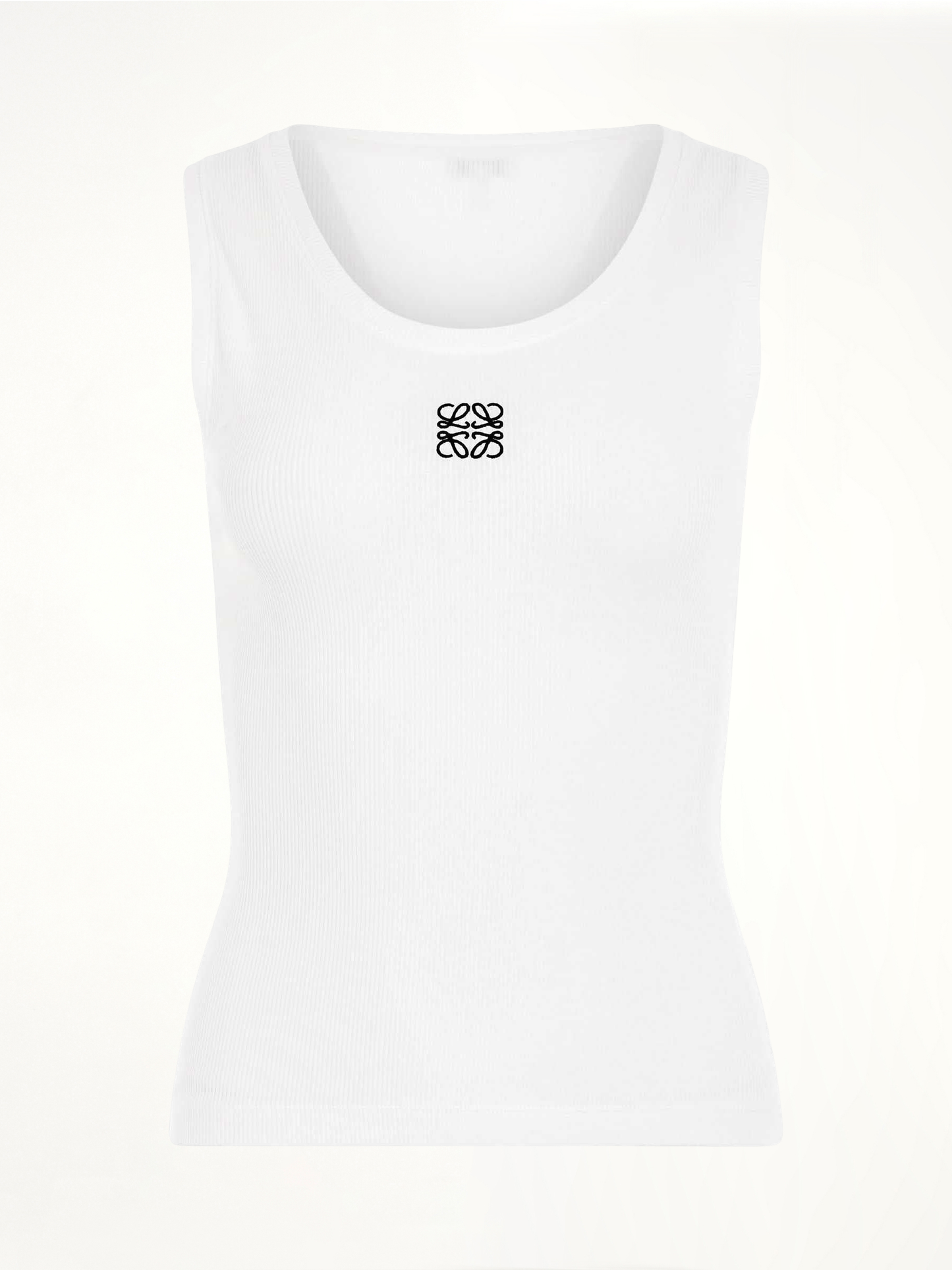 Anagram Embroidered Tank Top in White