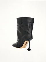 Toy Ankle Boot 90cm in Black Back View | LOEWE