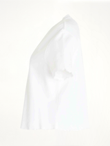 Cotton/Polyamide T-Shirt in White