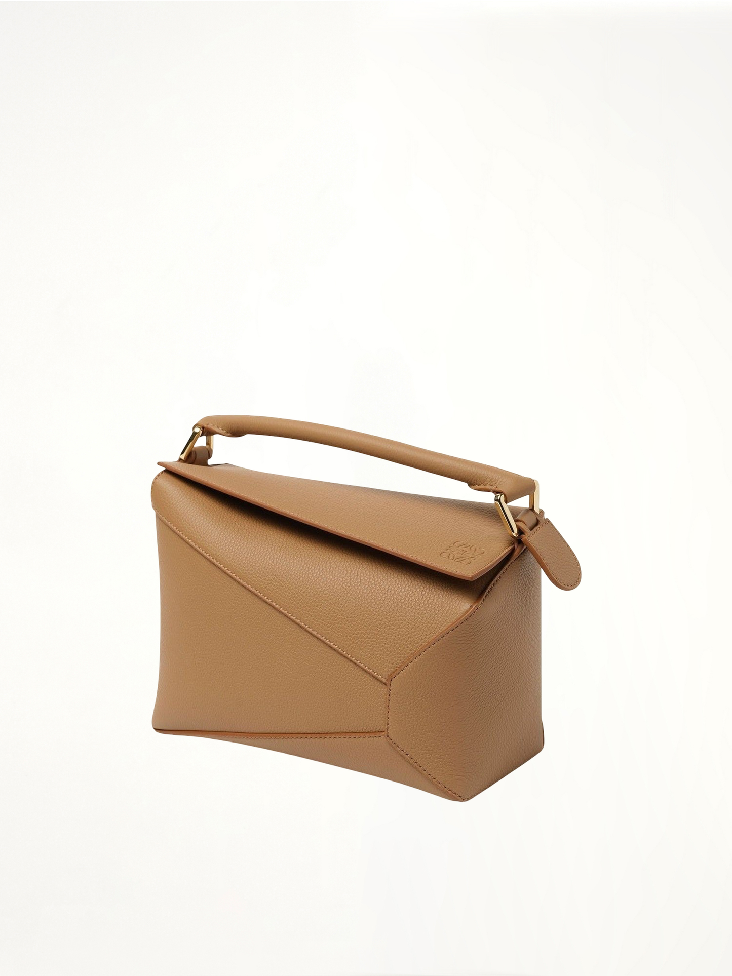 Small Puzzle Edge Bag in Toffee