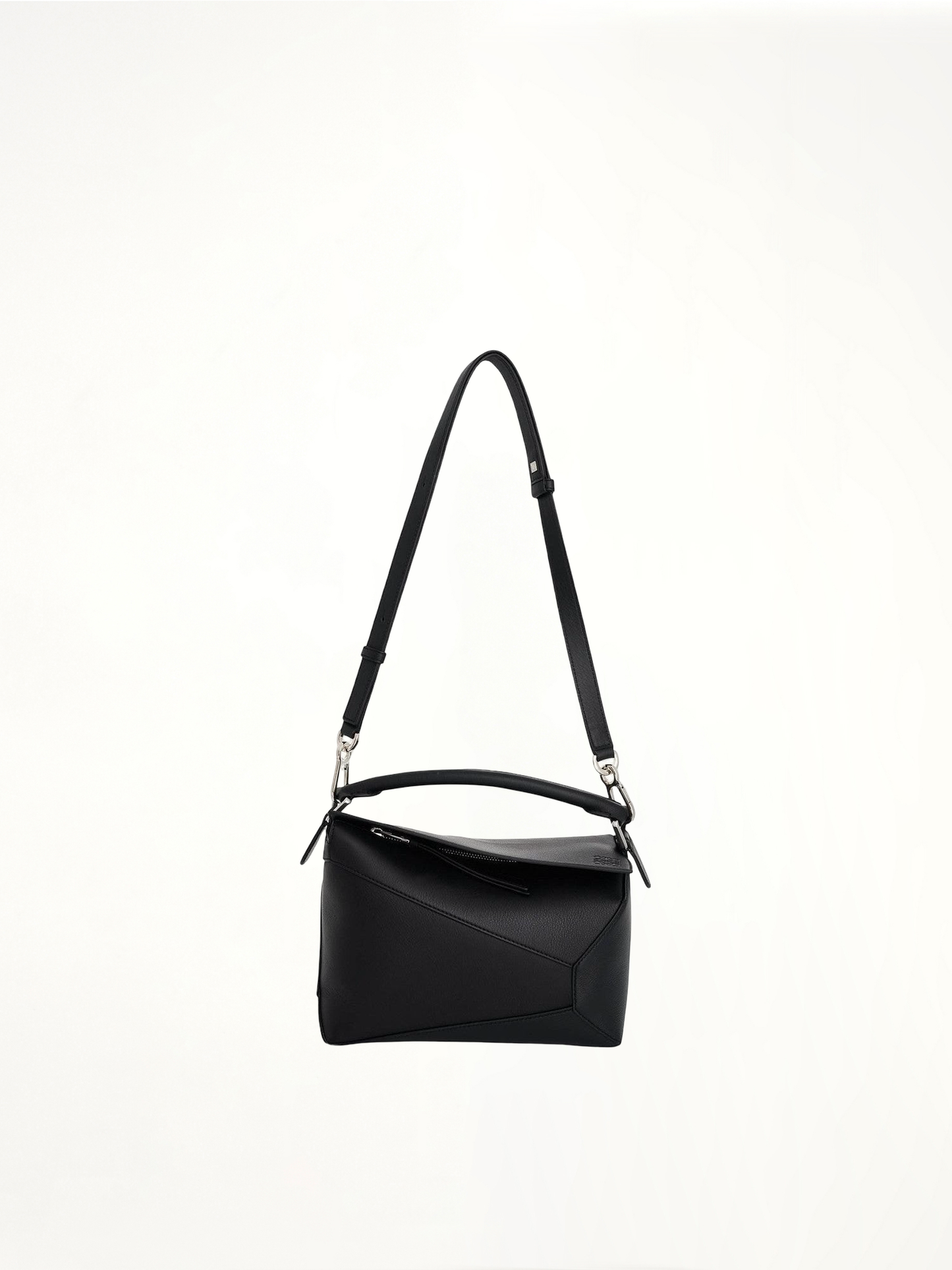 Small Puzzle Edge Bag in Black