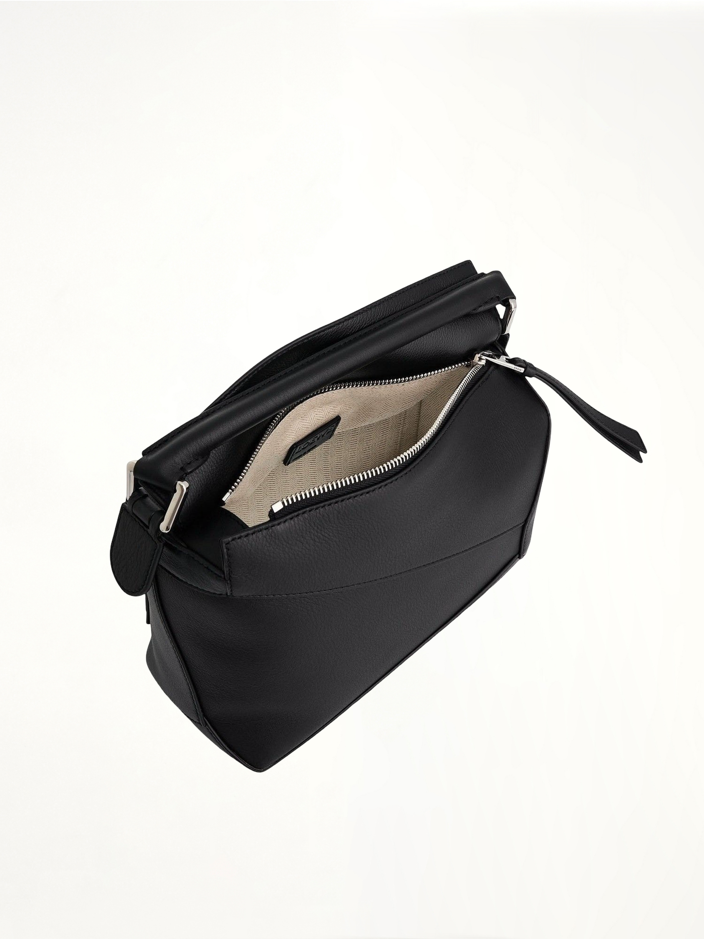 Small Puzzle Edge Bag in Black