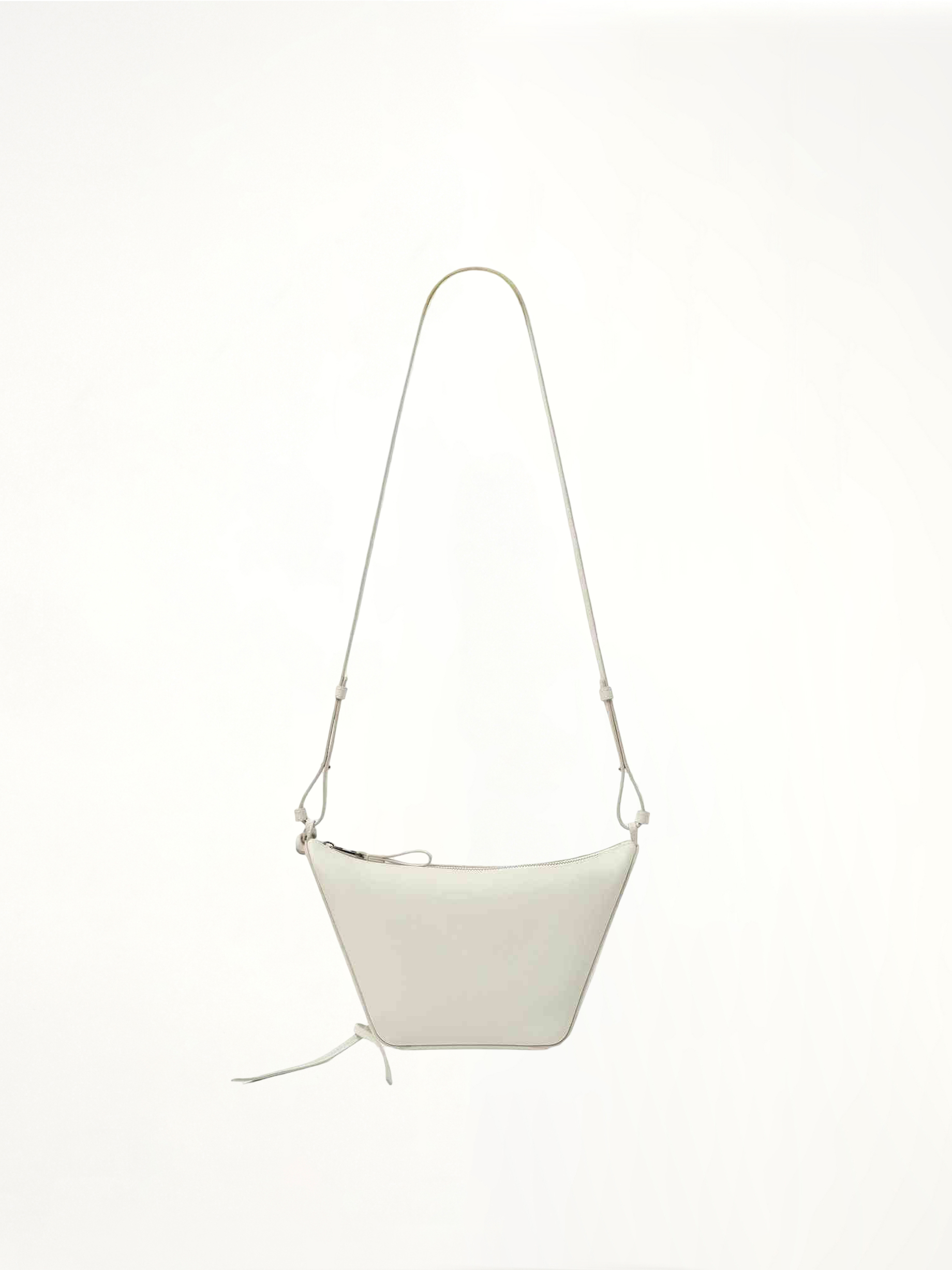 Mini Hammock Hobo Bag in Soft White