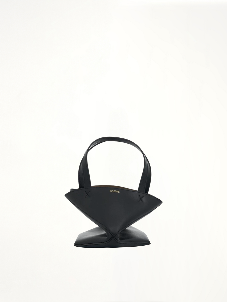 Mini Fold Puzzle Tote Bag in Black