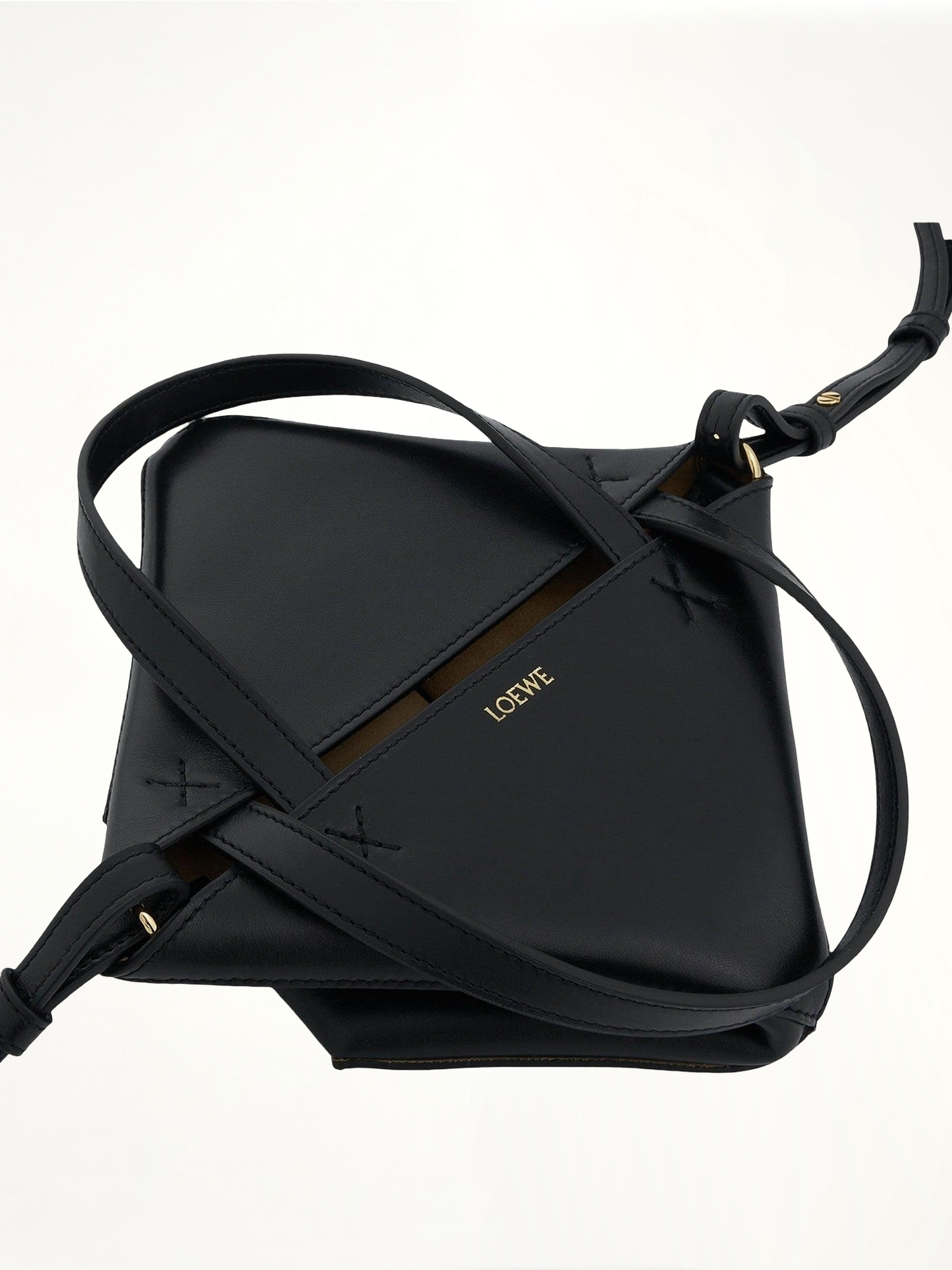 Mini Fold Puzzle Tote Bag in Black