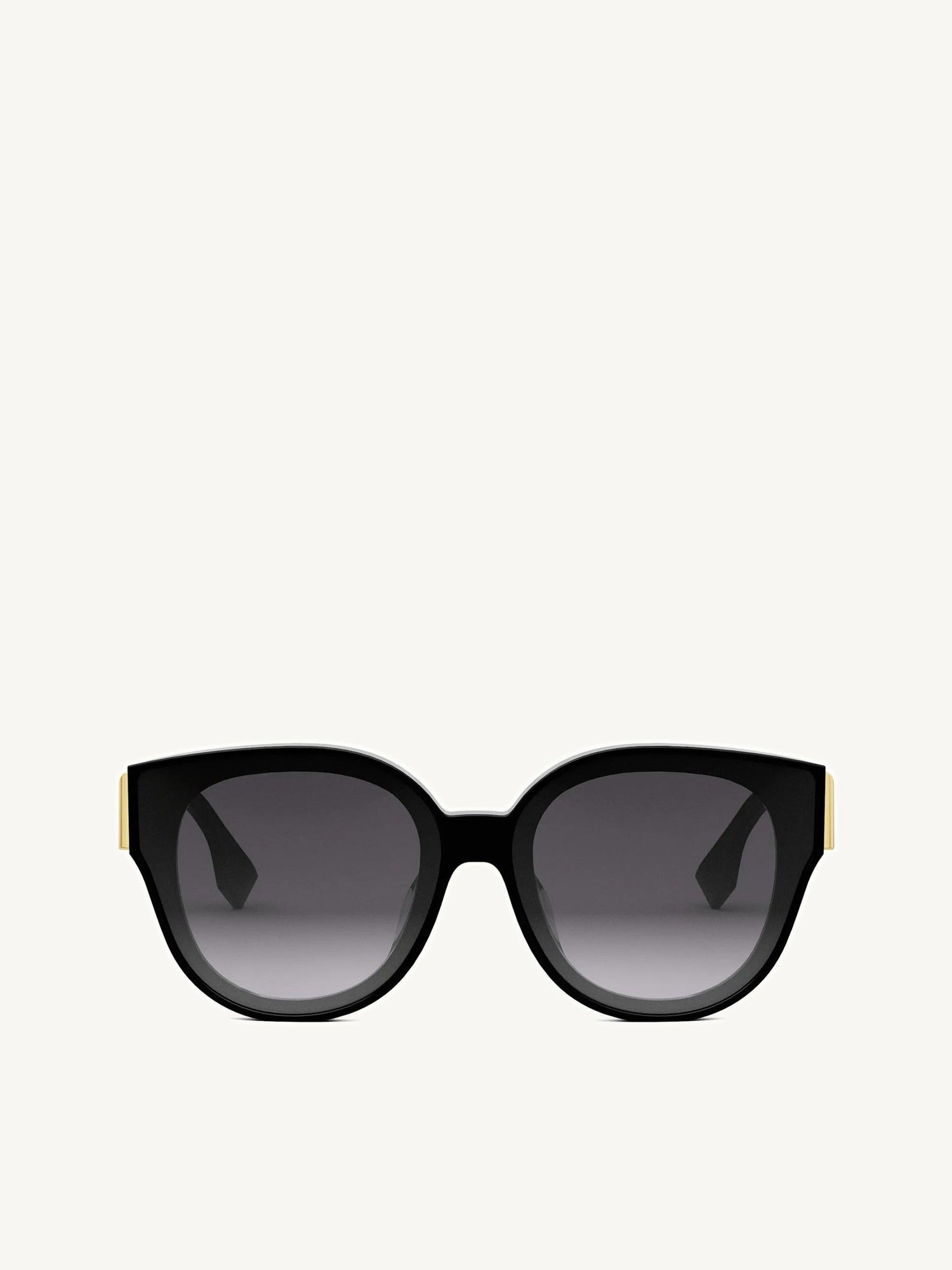 Fendi FE40111F 6501B Wayfarer Sunglasses in Black/Gold