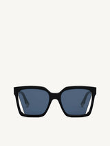 Fendi FE40085I 5501V Geometric Sunglasses in Blue/Black