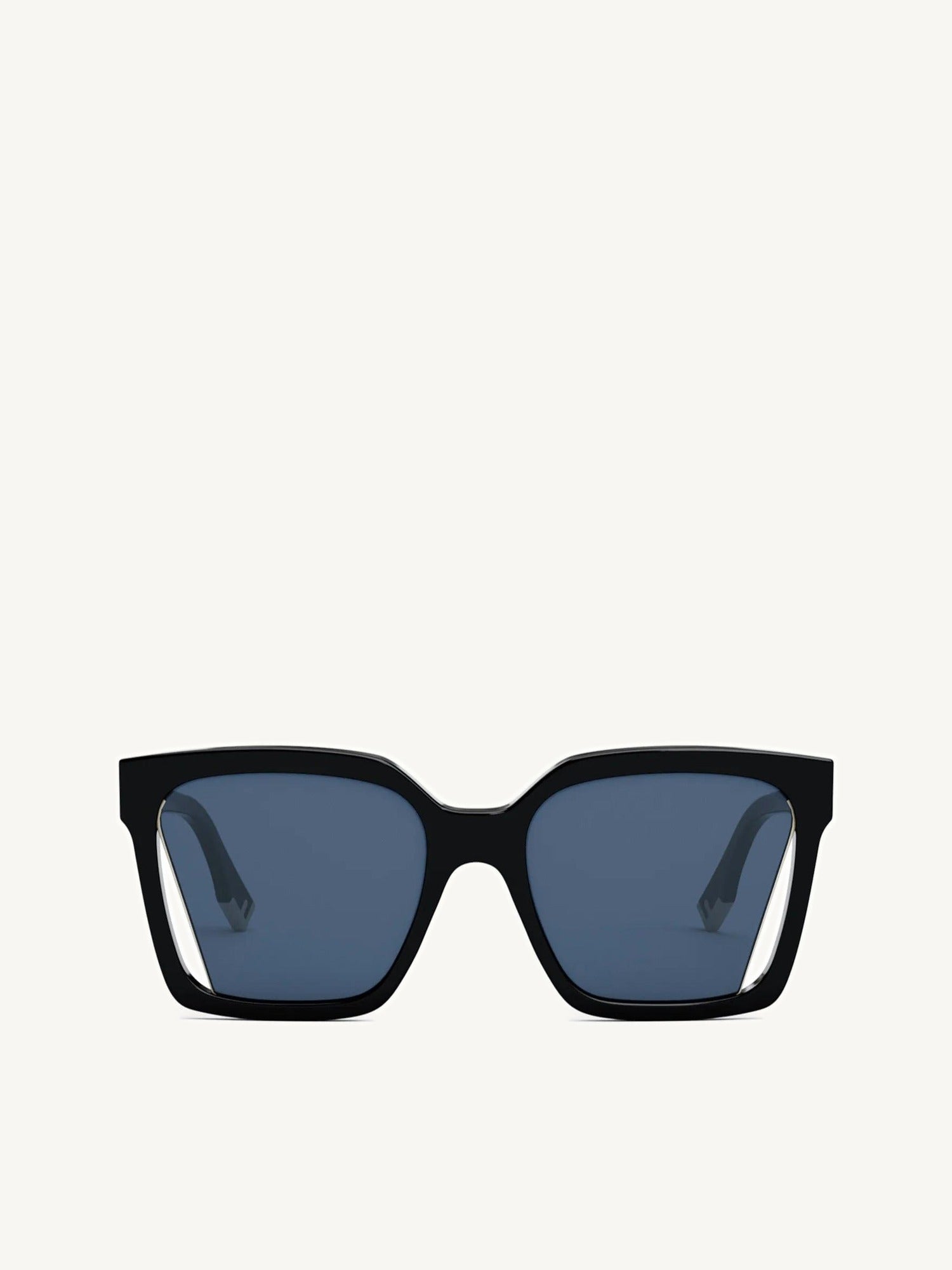 Fendi FE40085I 5501V Geometric Sunglasses in Blue/Black