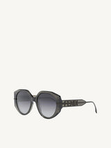 Fendi FE40083U 5420B Round Sunglasses in Grey