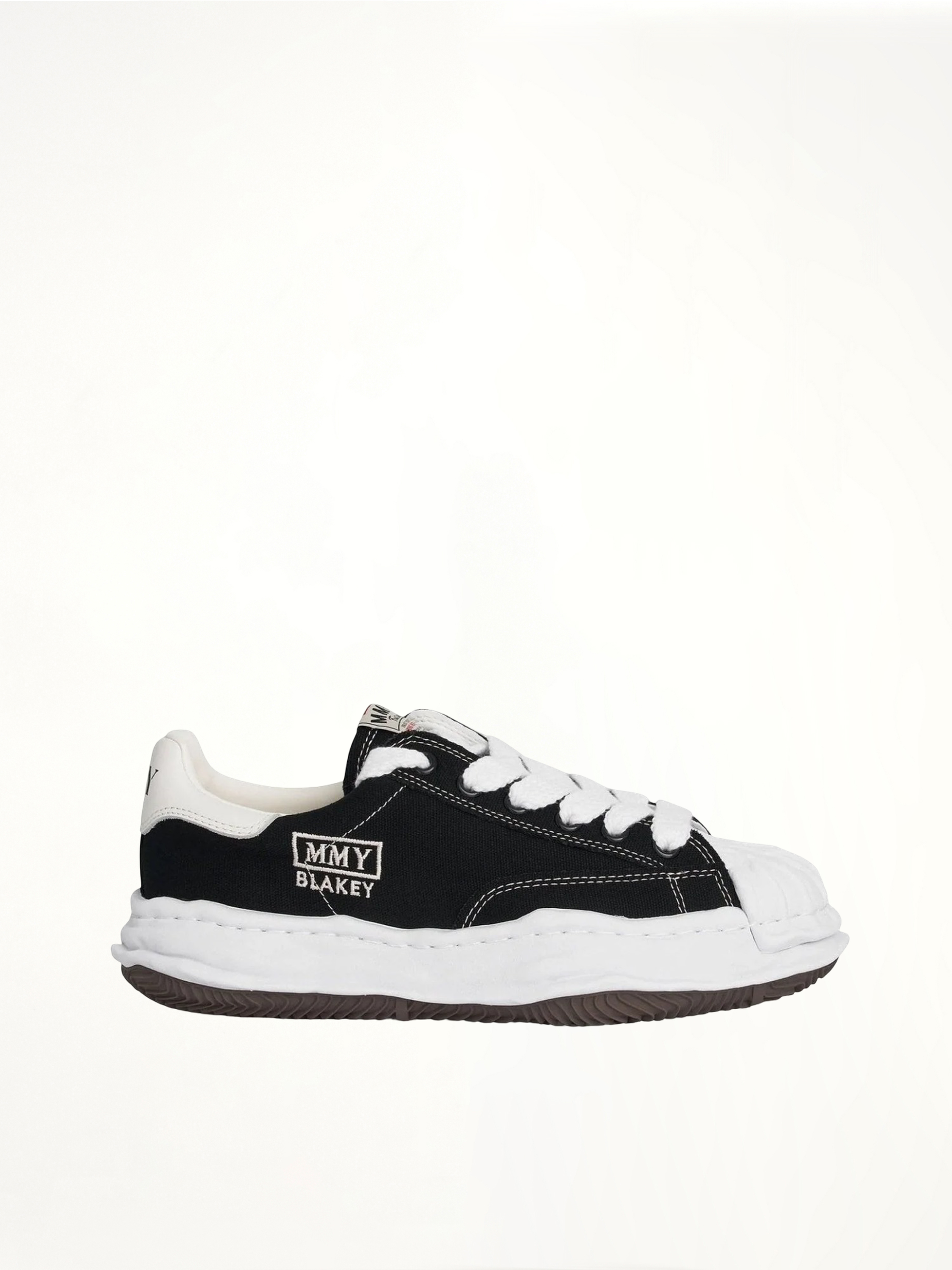 Blakey OG Sneaker in Black/White Side View | MAISON MIHARA YASUHIRO