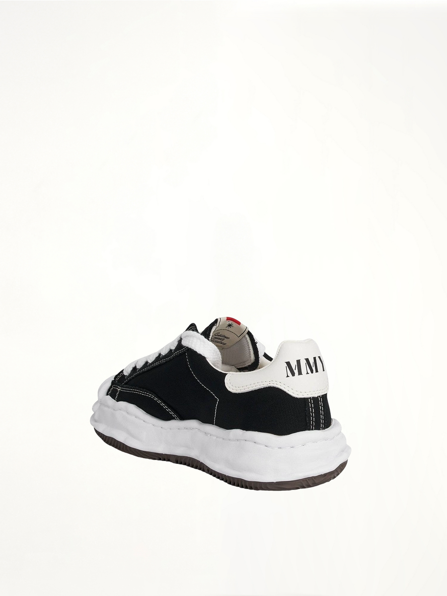 Blakey OG Sneaker in Black/White Back View | MAISON MIHARA YASUHIRO