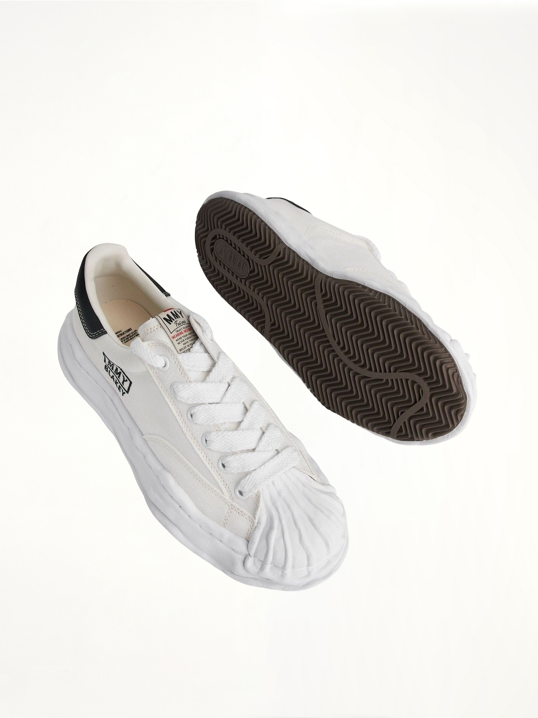 Blakey OG Sneaker in White Top View | MAISON MIHARA YASUHIRO