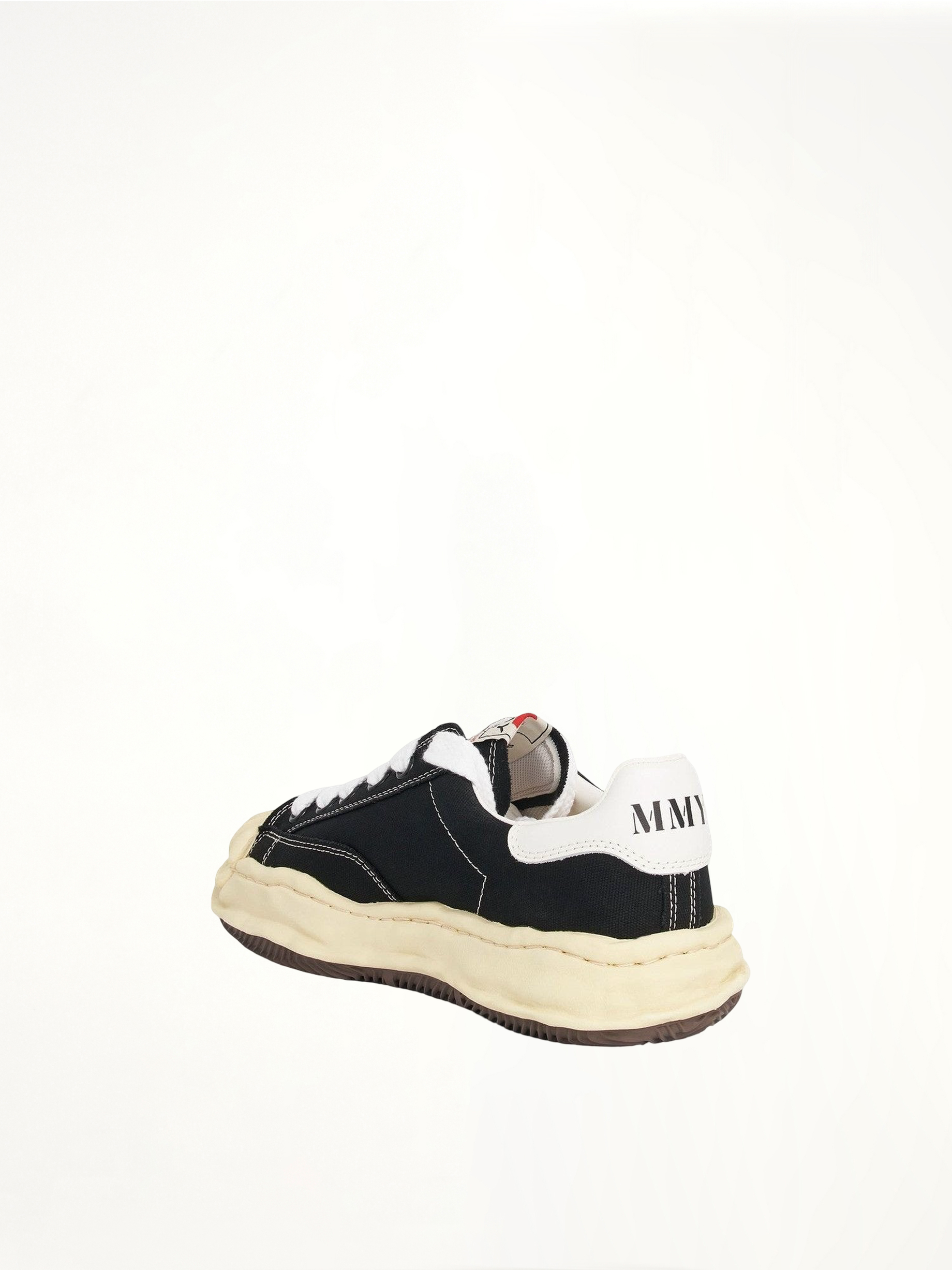 Blakey OG Vintage Sneaker in Black/White Back View | MAISON MIHARA YASUHIRO
