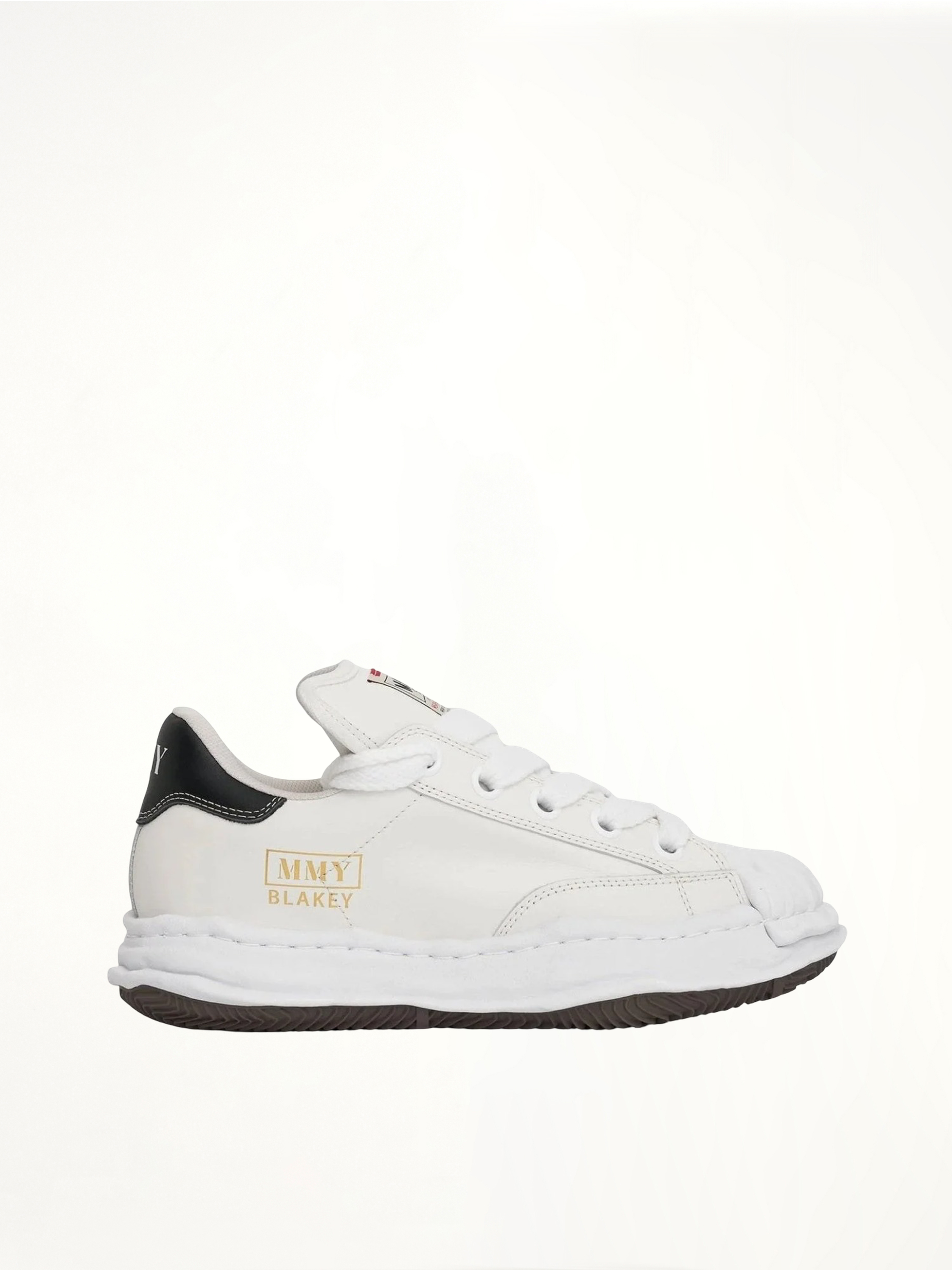 Blakey OG Puffer Sneaker in White Side View | MAISON MIHARA YASUHIRO