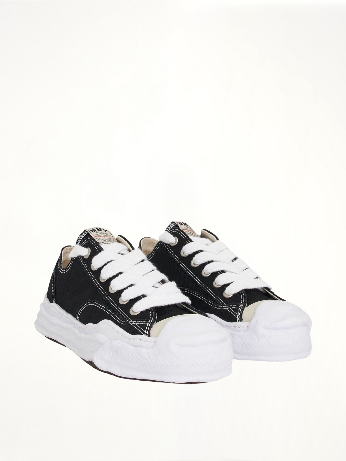 Hank OG Sneaker in Black/White Front View | MAISON MIHARA YASUHIRO