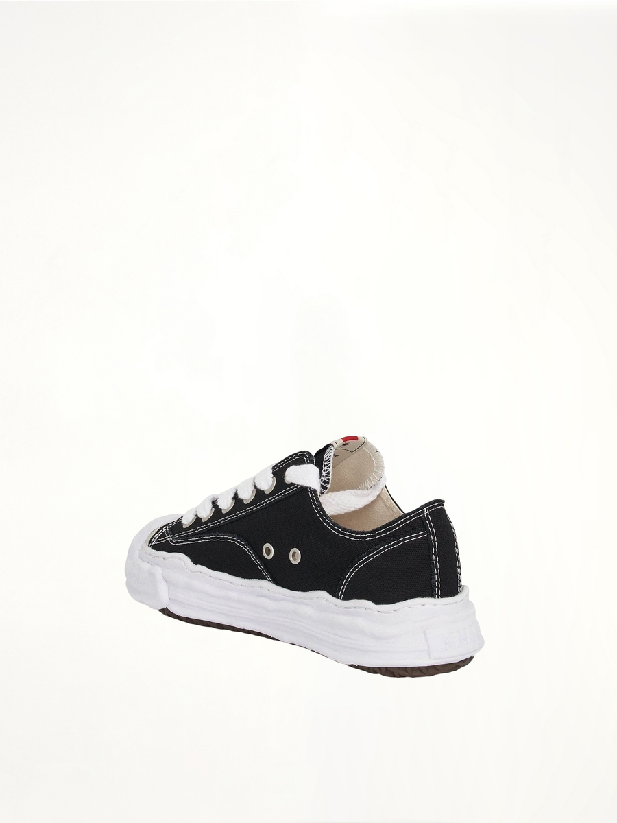 Hank OG Sneaker in Black/White Back View | MAISON MIHARA YASUHIRO