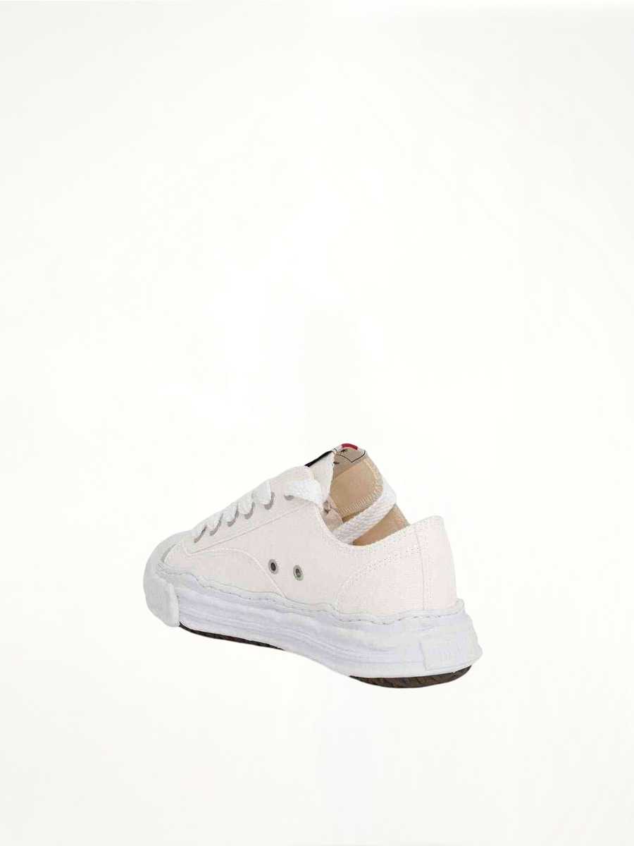 Hank OG Sneaker in White Back View | MAISON MIHARA YASUHIRO
