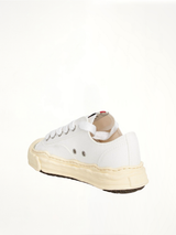 Hank OG Vintage Sneaker in White Back View | MAISON MIHARA YASUHIRO