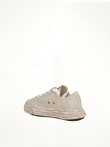 Hank OG Vintage Sole Sneaker in White Back View | MAISON MIHARA YASUHIRO