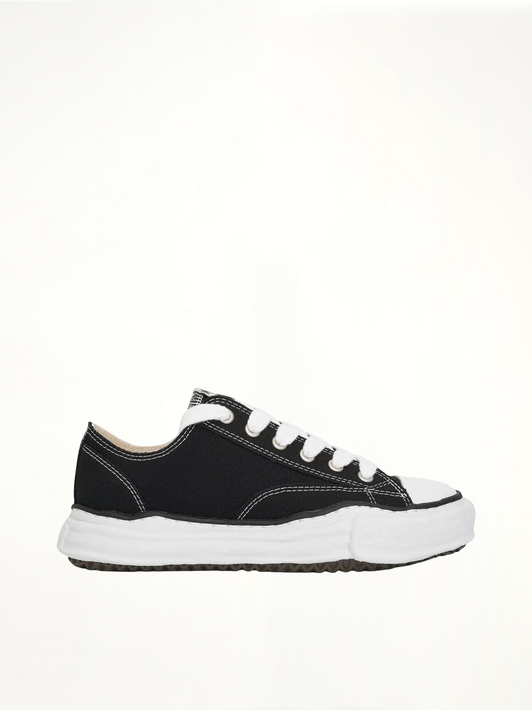Peterson OG Sneaker in Black/White Side View | MAISON MIHARA YASUHIRO