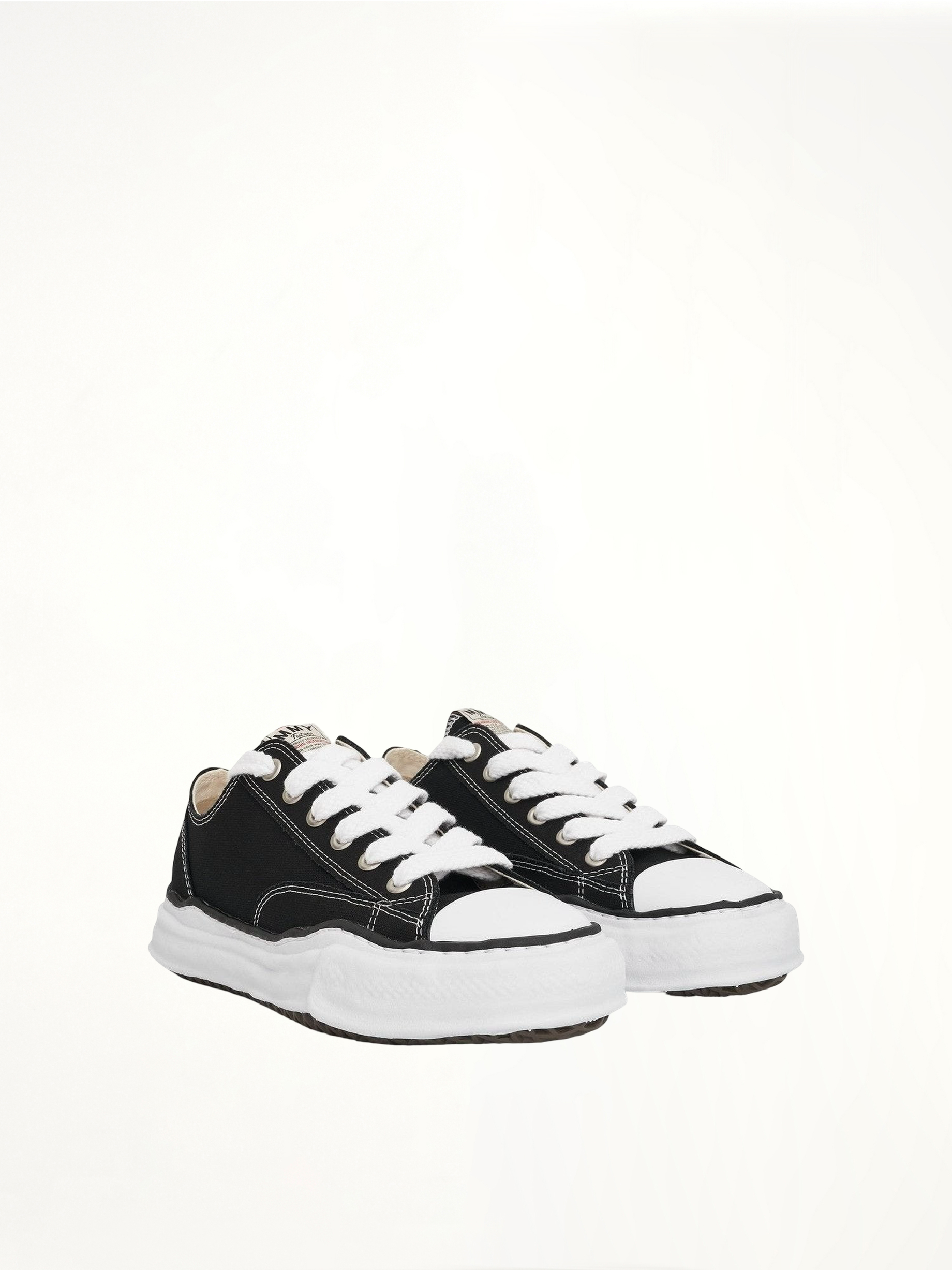Peterson OG Sneaker in Black/White Front View | MAISON MIHARA YASUHIRO