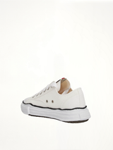 Peterson OG Sneaker in White Back View | MAISON MIHARA YASUHIRO
