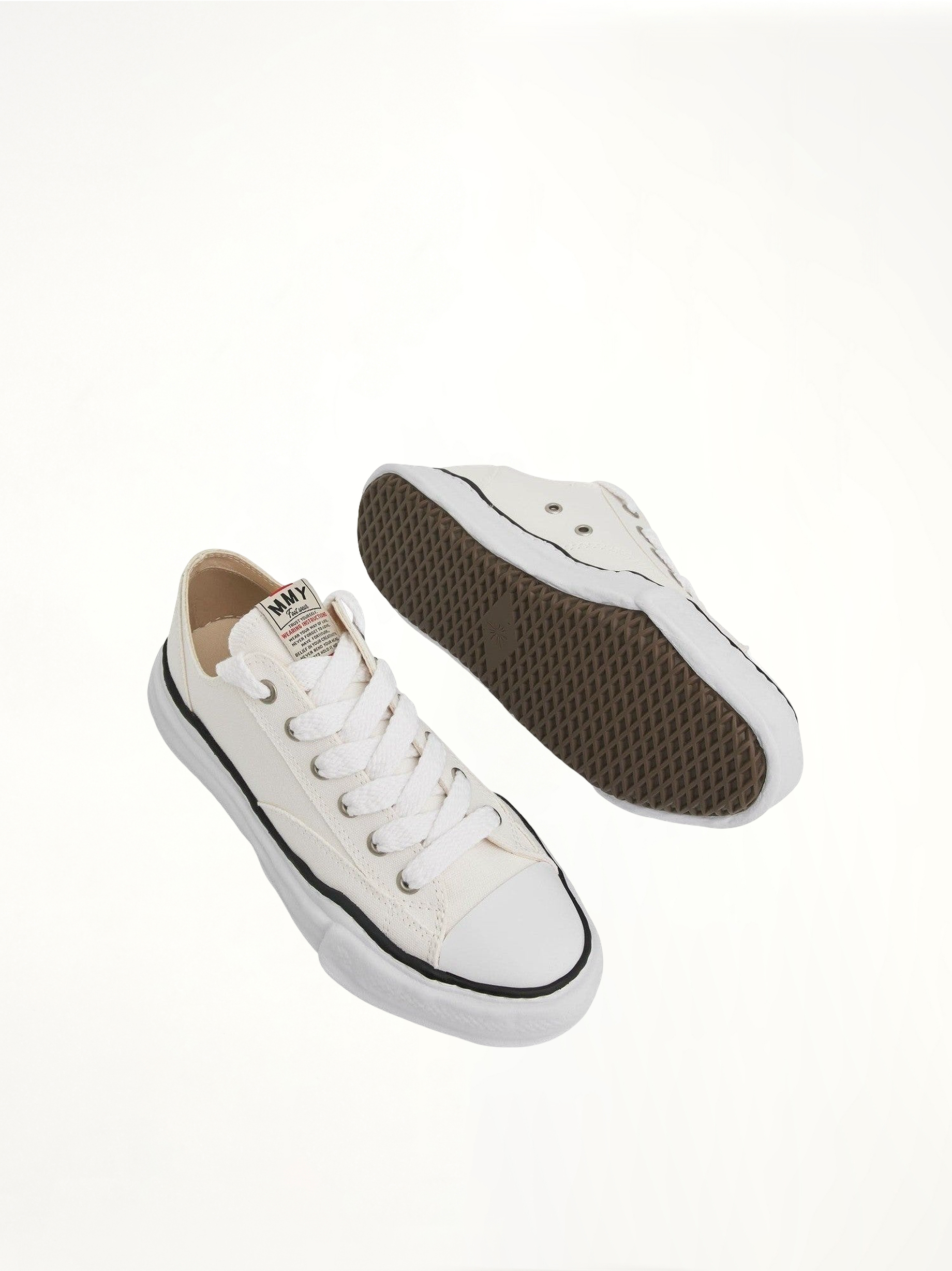 Peterson OG Sneaker in White Top View | MAISON MIHARA YASUHIRO