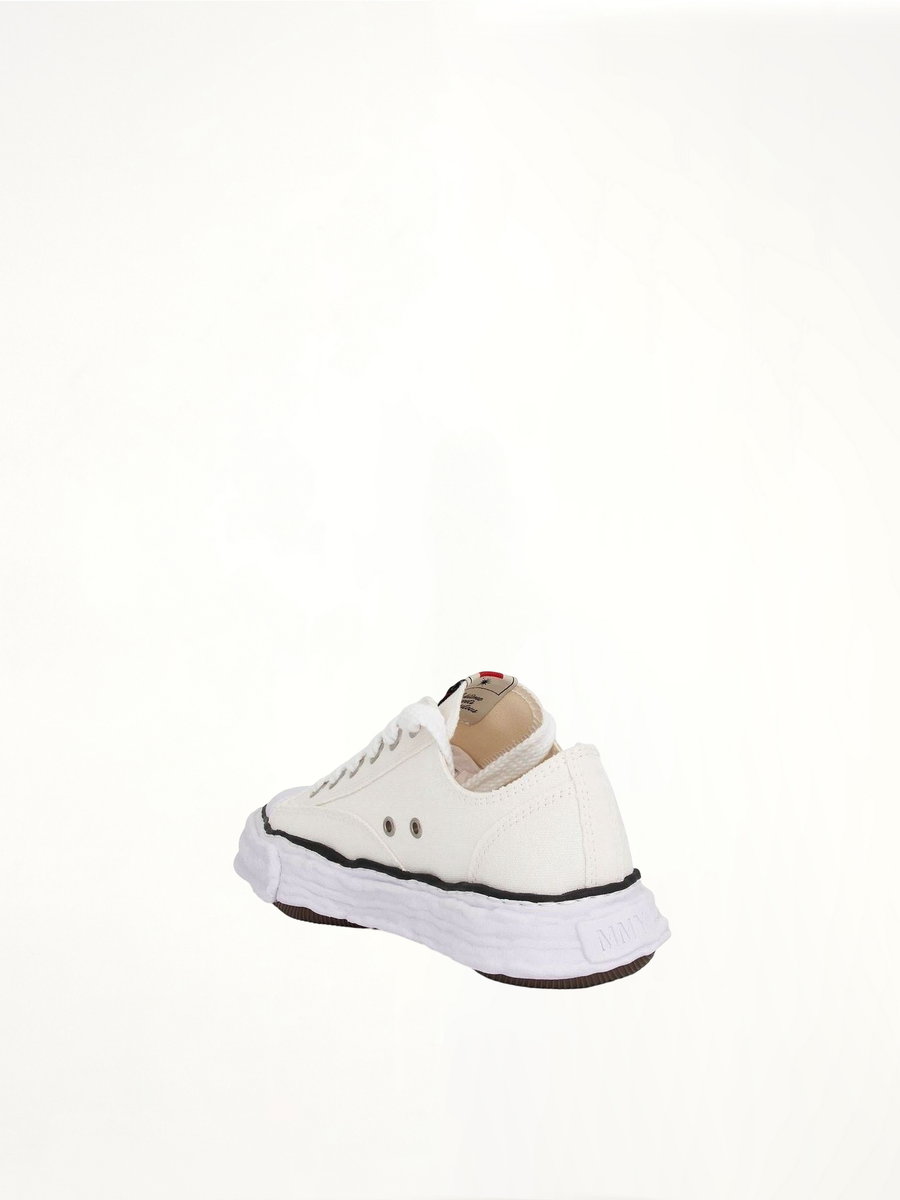 Peterson 23 OG Sneaker in White Back View | MAISON MIHARA YASUHIRO