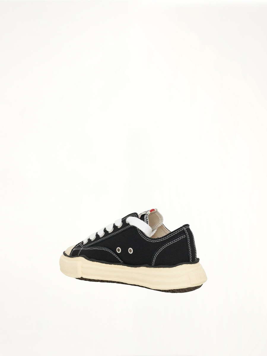 Peterson OG Vintage Sneaker in Black/White Back View | MAISON MIHARA YASUHIRO