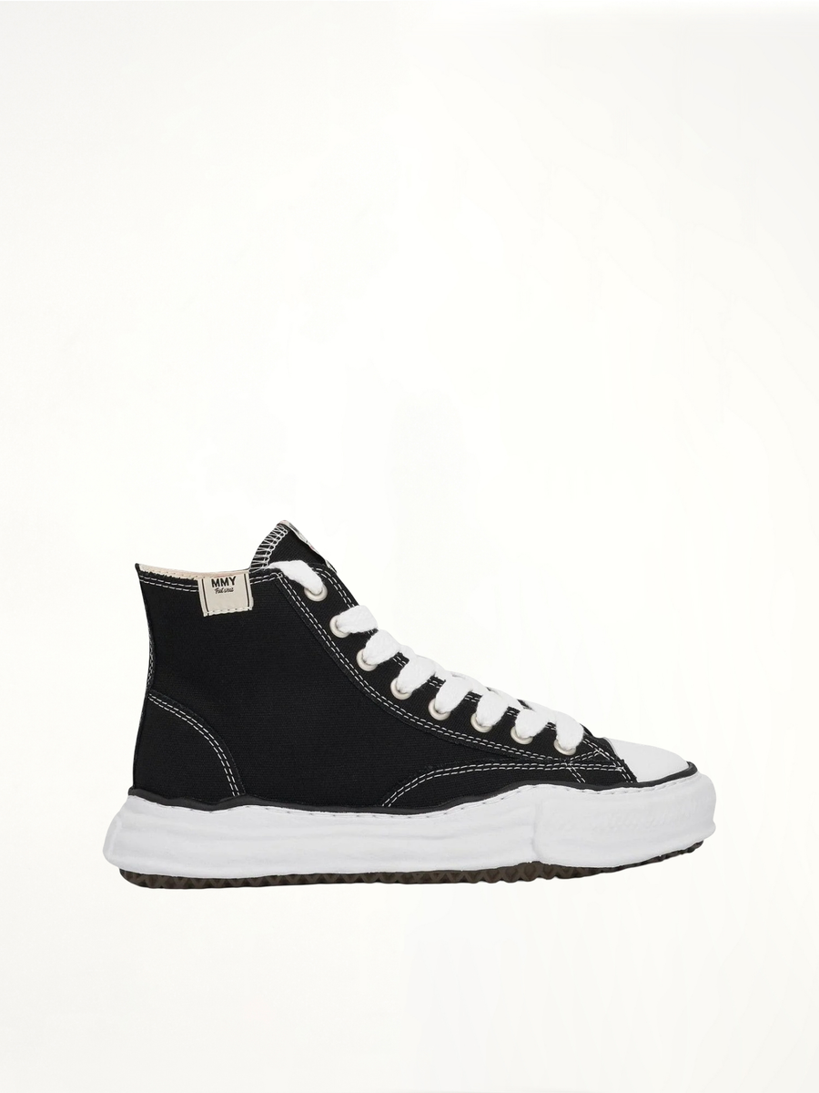 Peterson OG High Sneaker in Black/White Side View | MAISON MIHARA YASUHIRO