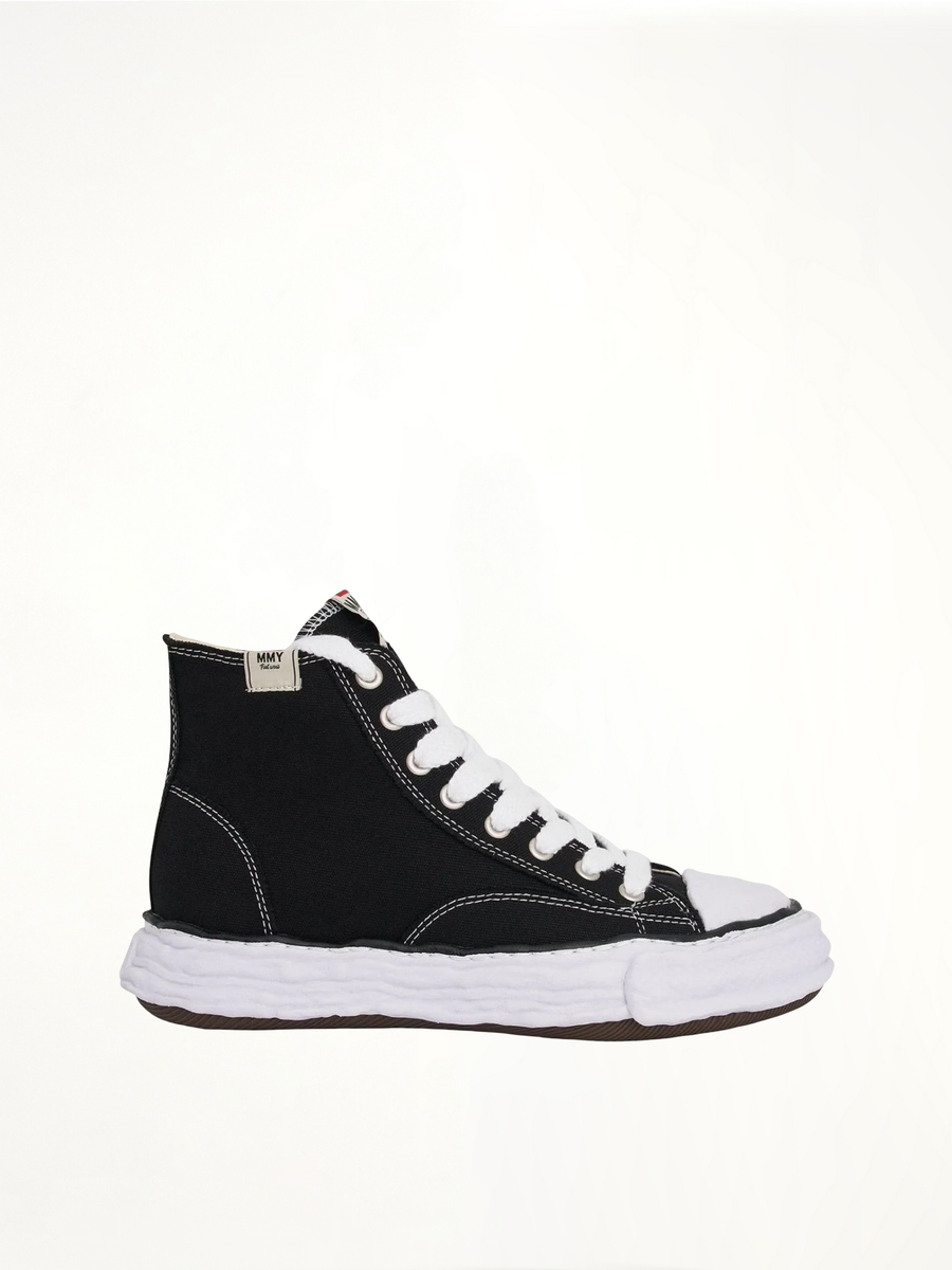 Peterson 23 OG High Sneaker in Black/White Side View | MAISON MIHARA YASUHIRO