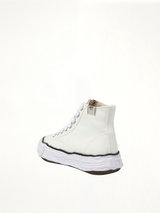Peterson 23 OG High Sneaker in White Back View | MAISON MIHARA YASUHIRO