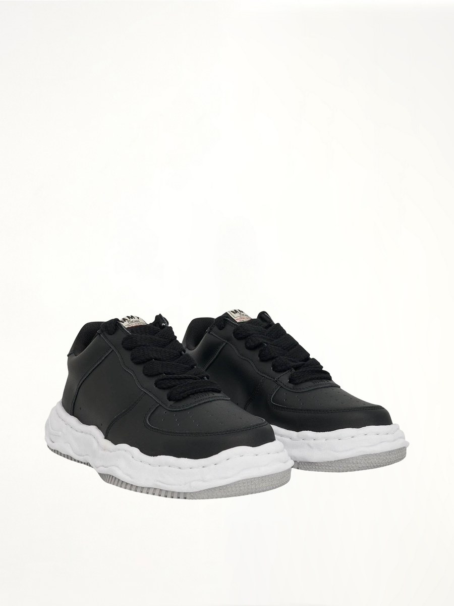 Wayne OG Sneaker in Black/White Front View | MAISON MIHARA YASUHIRO