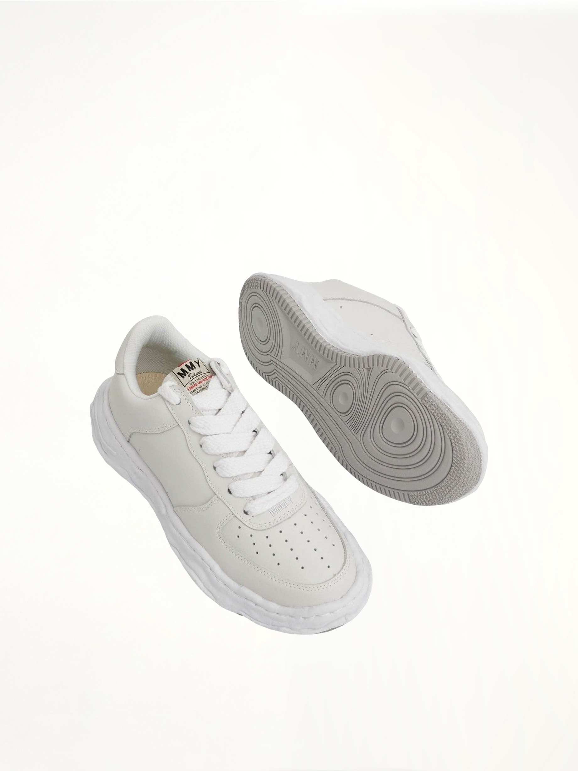Wayne OG Sneaker in White Top View | MAISON MIHARA YASUHIRO