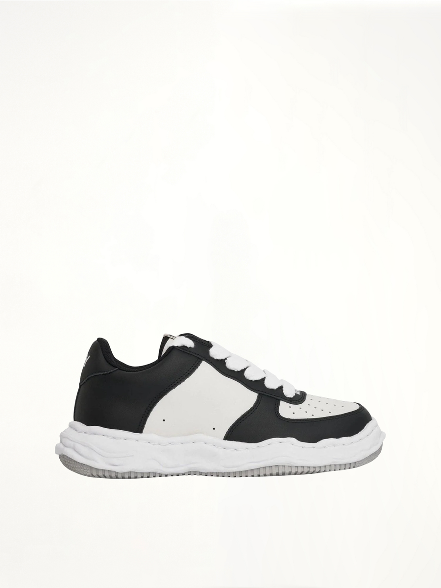 Wayne OG Sole Sneaker in Black/White Side View | MAISON MIHARA YASUHIRO