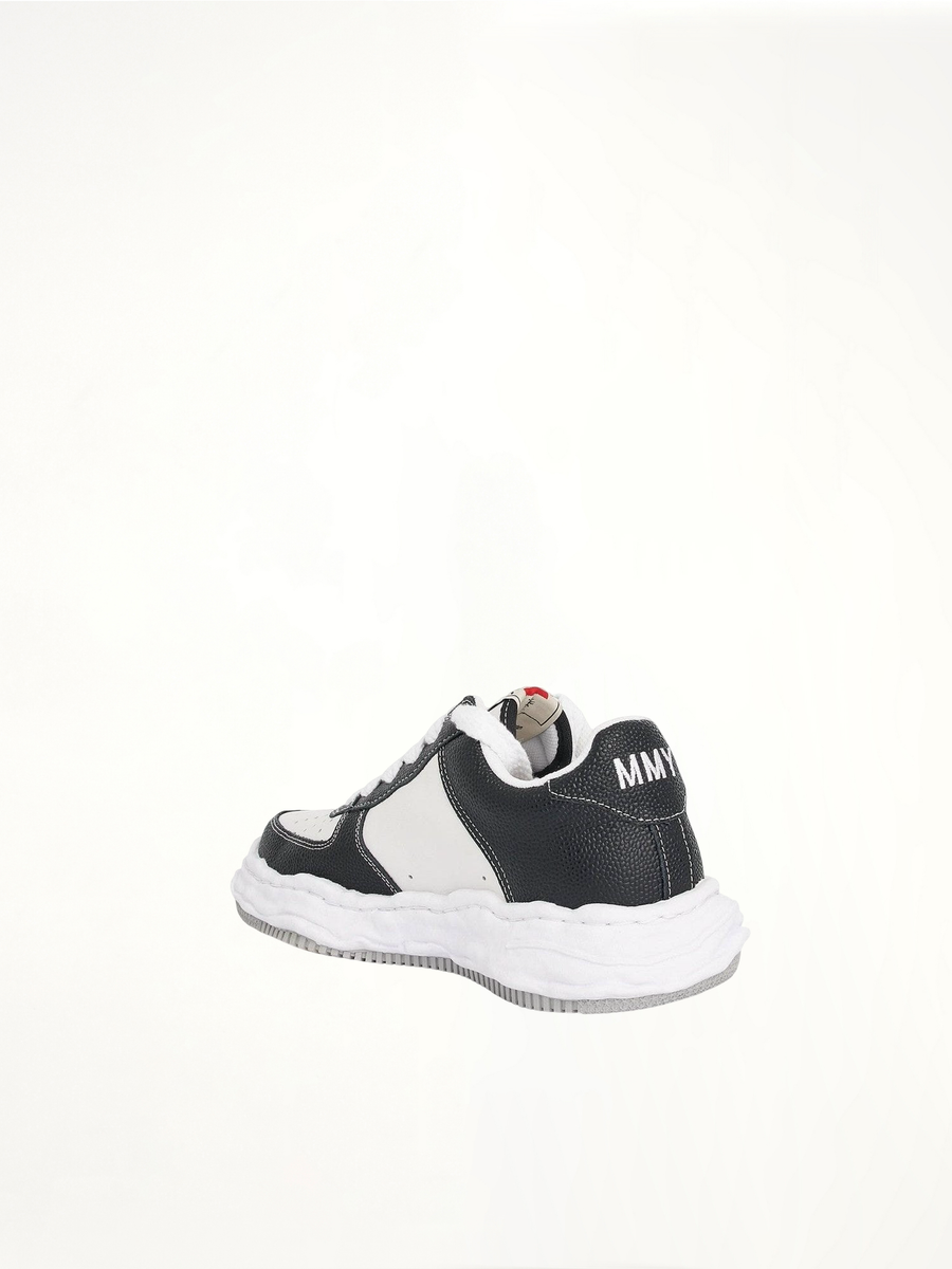 Wayne OG Basket Sneaker in Black/White Back View | MAISON MIHARA YASUHIRO