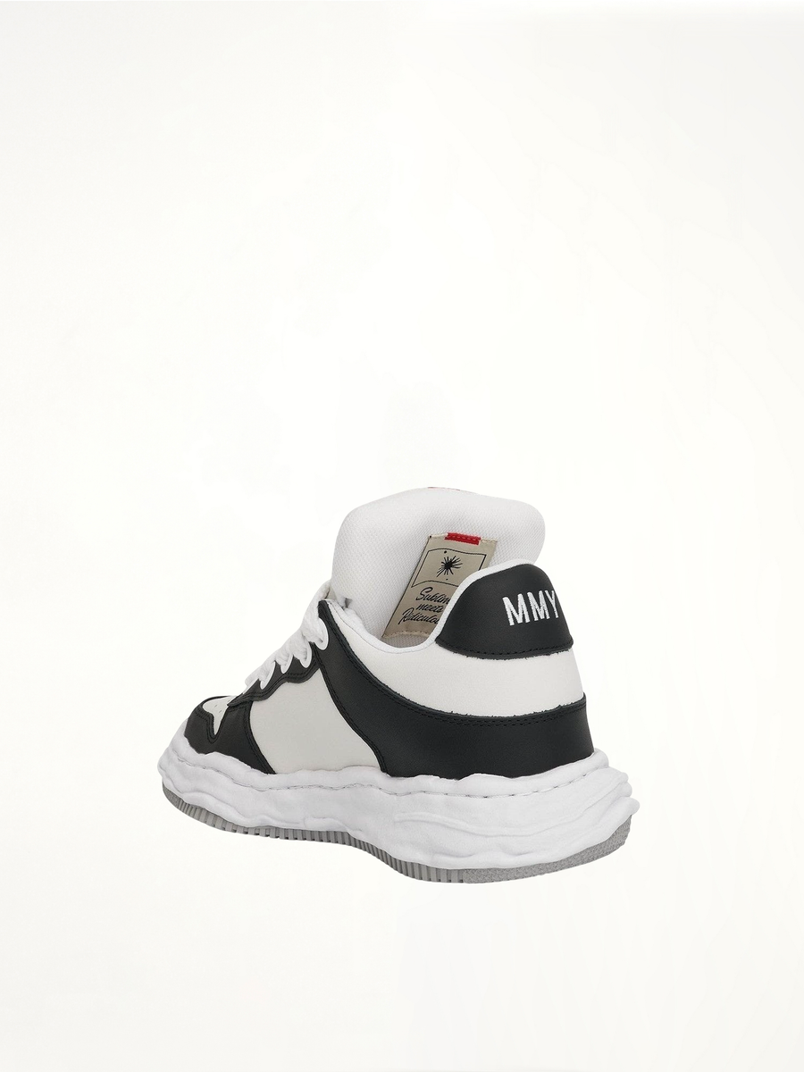 Wayne OG Puffer Sneaker in Black/White Back View | MAISON MIHARA YASUHIRO