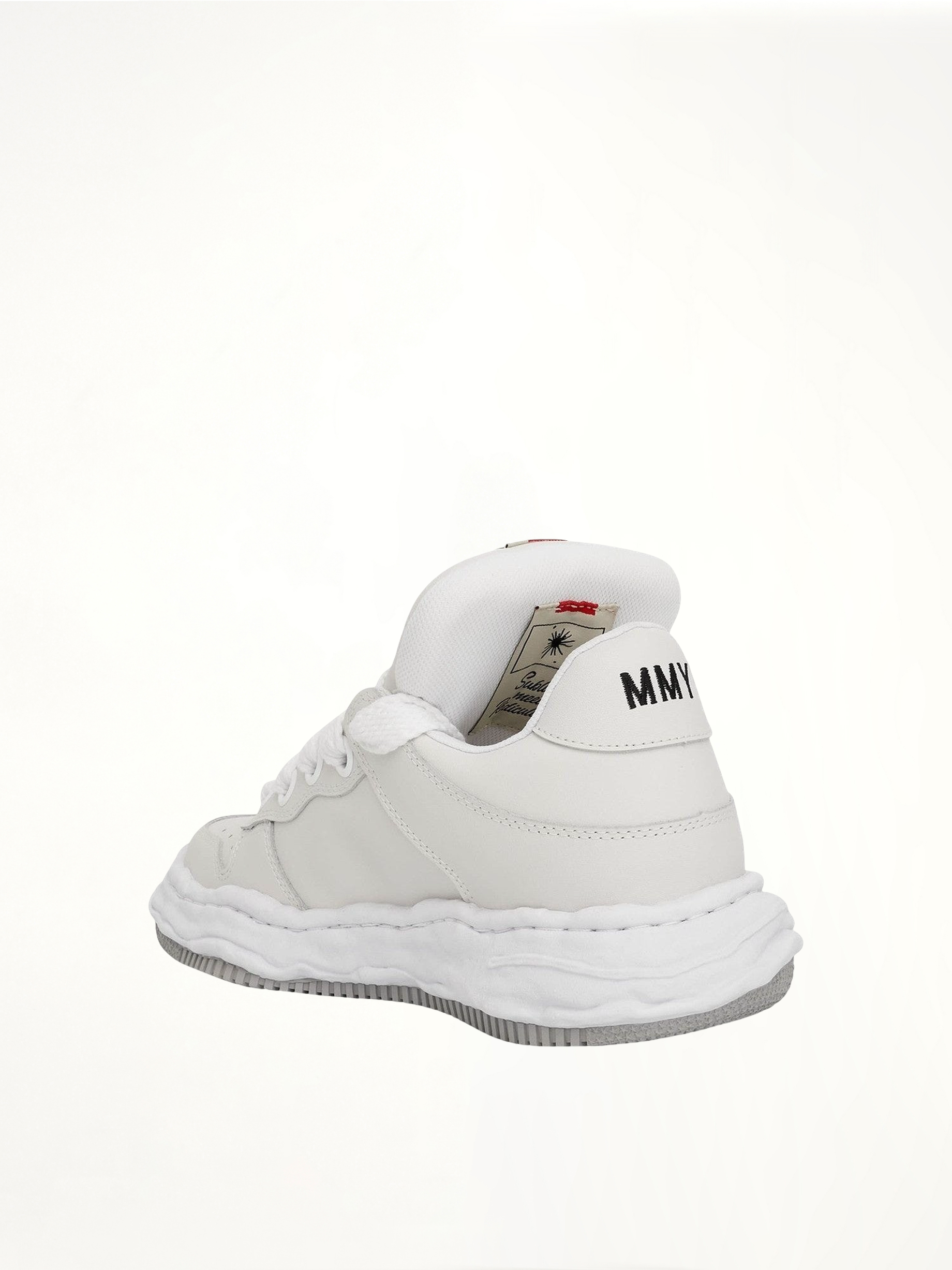 Wayne OG Puffer Sneaker in White Back View | MAISON MIHARA YASUHIRO